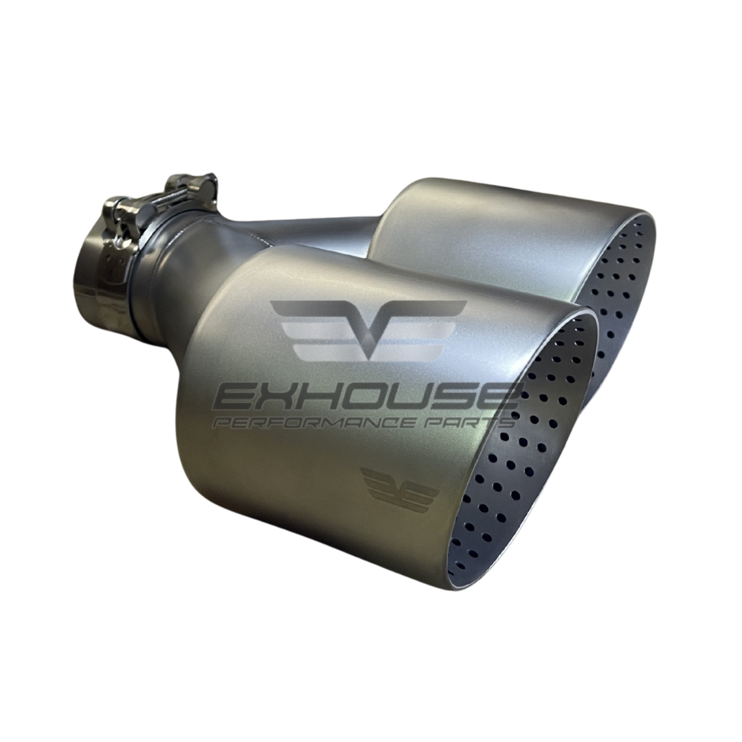 8R/S3 STYLE DOUBLE TAIL PIPE RIGHT - Image 2