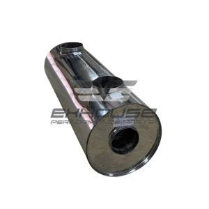 Round Silencer 550mm (BMW B58 M SPORT) (2 Inlet 76mm / 2 Outlet 63mm)
